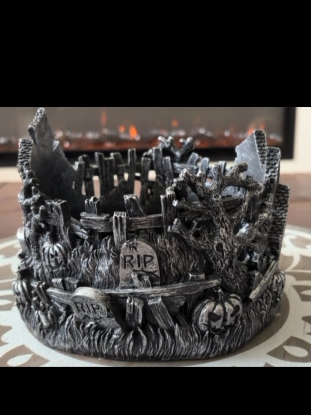 Homeworx by Harry Slatkin Black Magic Halloween Candle Holder